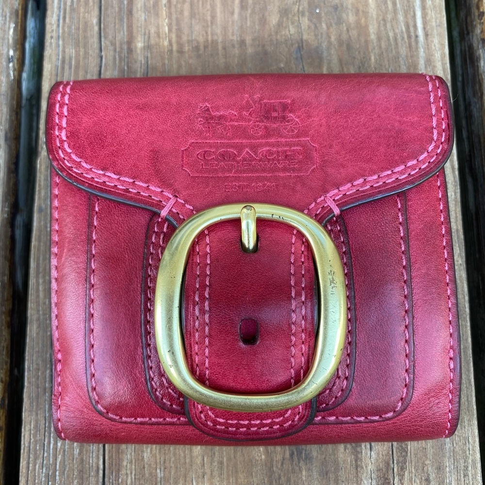 Coach Bleecker Magenta Wallet